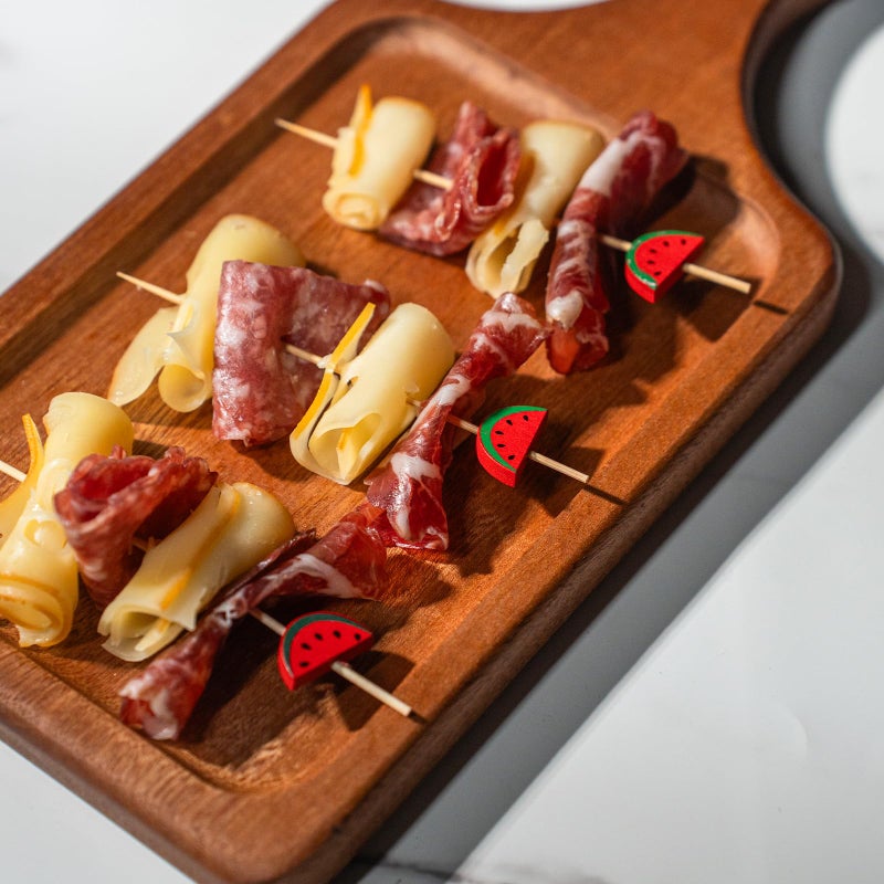 PuTwo Cocktail Picks Handmade Bamboo Toothpicks 100pcs 4.7â€ in Watermelon Decor - Image 5